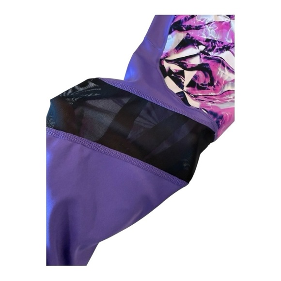 RISE Active High Waist Capri Leggings Purple Pink Medium Impact Size XL Fearless - Picture 3 of 15